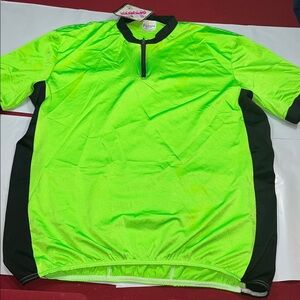 DUPONT Fluorescent GREEN BLACK Cycling Shirt NEW Lycra Schnaubelt Biking mens 2X